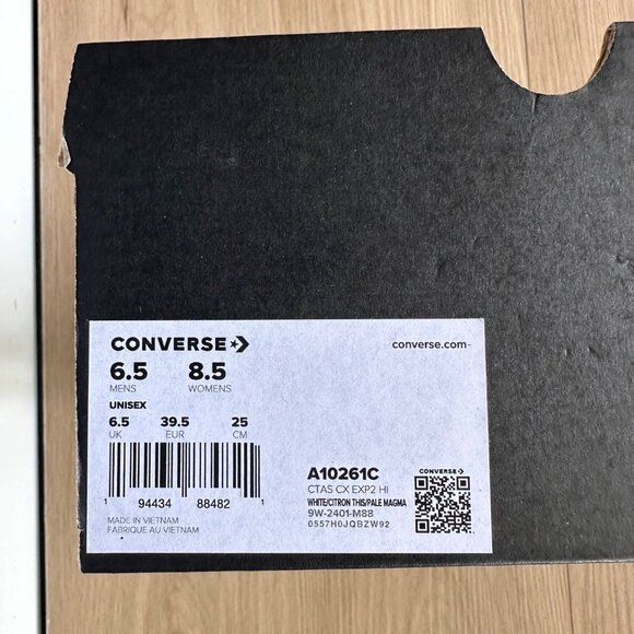 ⭐Converse Chuck Taylor All Star CX EXP2 Hi Mens Shoes 6.5 White Sneaker A10261C⭐ - Picture 7 of 10